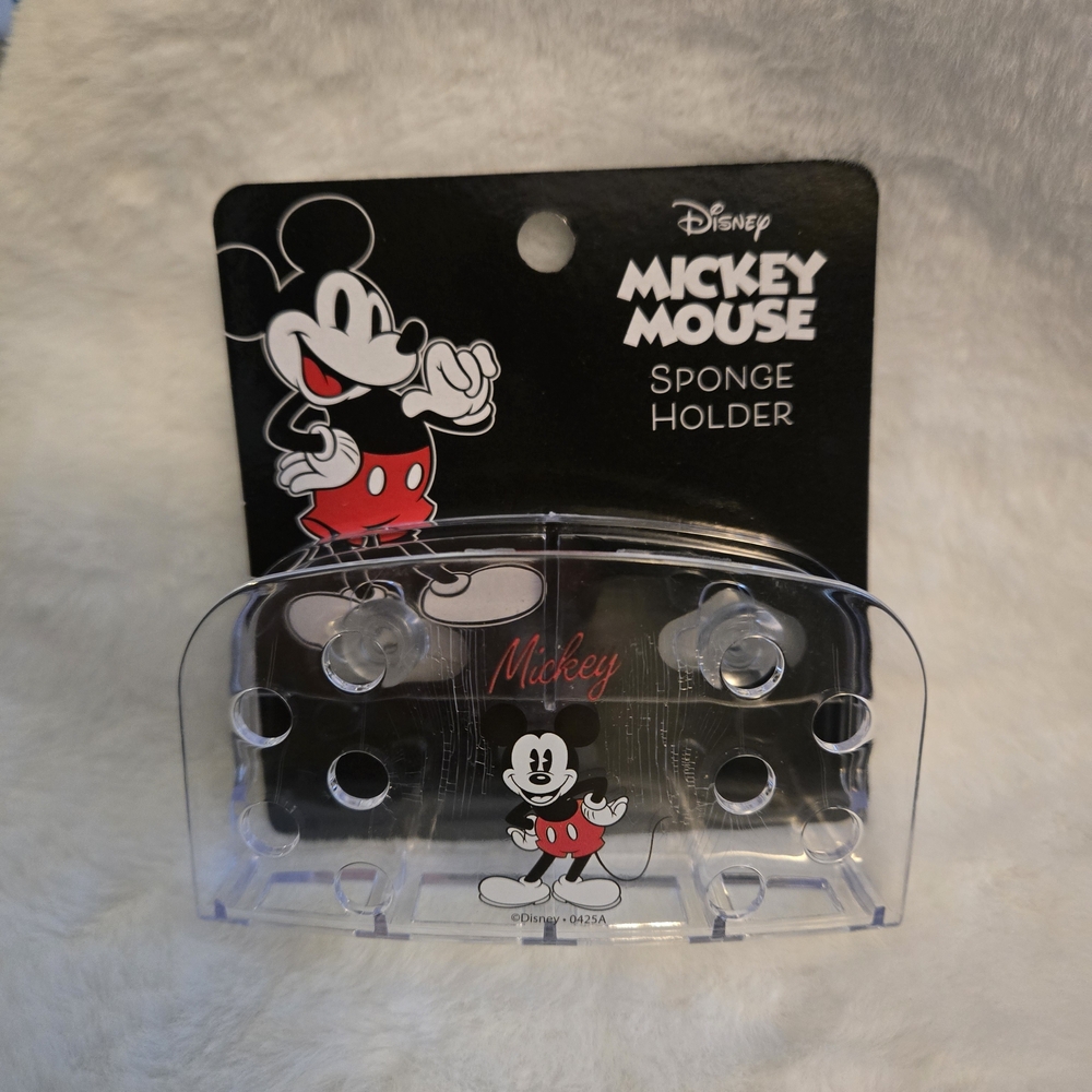 Disney Mickey Mouse Black Sponge Holder